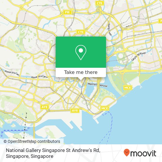 National Gallery Singapore St Andrew's Rd, Singapore map