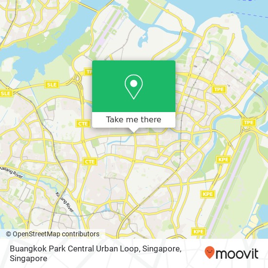 Buangkok Park Central Urban Loop, Singapore map