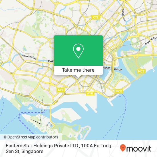 Eastern Star Holdings Private LTD., 100A Eu Tong Sen St map