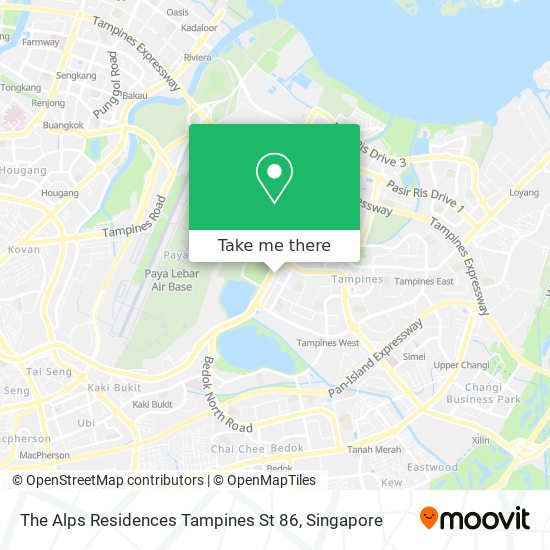 The Alps Residences Tampines St 86 map