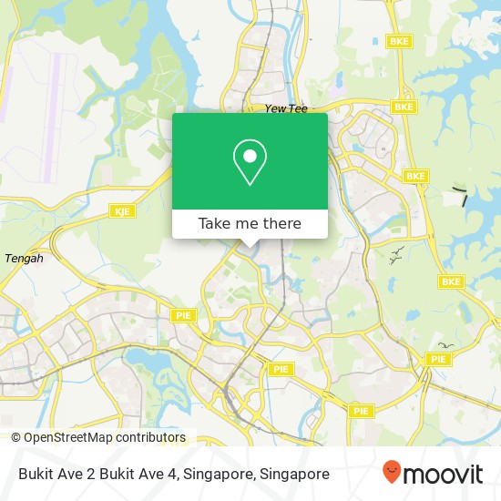 Bukit Ave 2 Bukit Ave 4, Singapore map