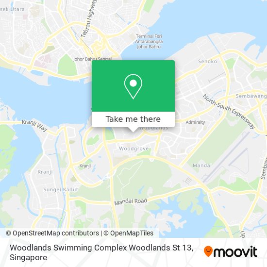 Woodlands Swimming Complex Woodlands St 13地图