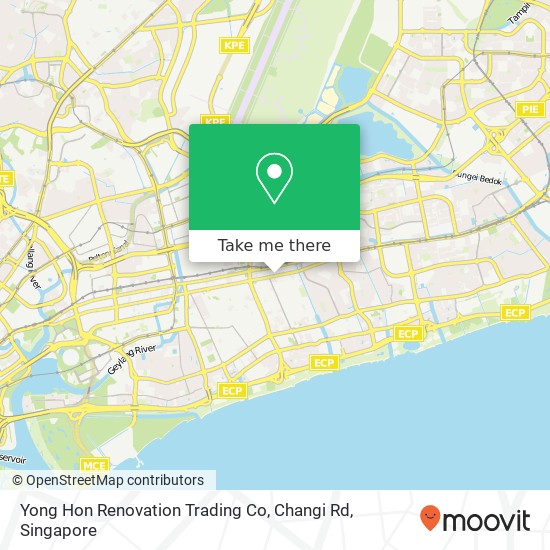 Yong Hon Renovation Trading Co, Changi Rd map