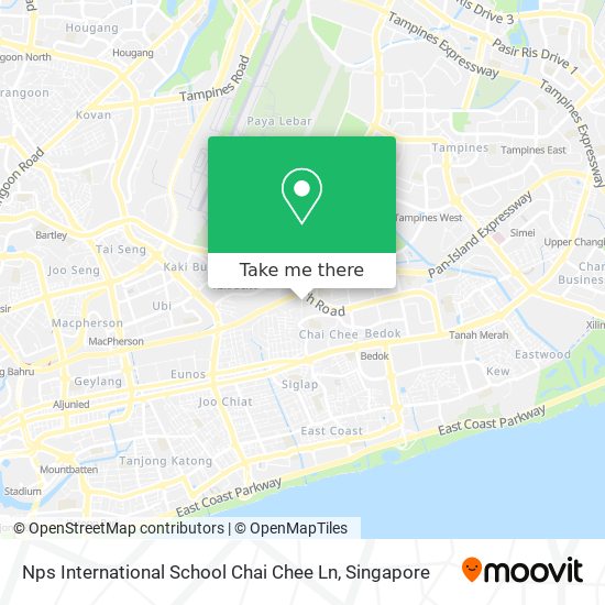 Nps International School Chai Chee Ln地图
