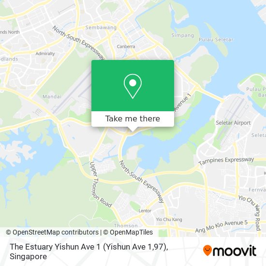 The Estuary Yishun Ave 1 (Yishun Ave 1,97) map