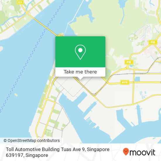 Toll Automotive Building Tuas Ave 9, Singapore 639197地图