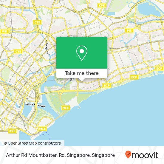 Arthur Rd Mountbatten Rd, Singapore map