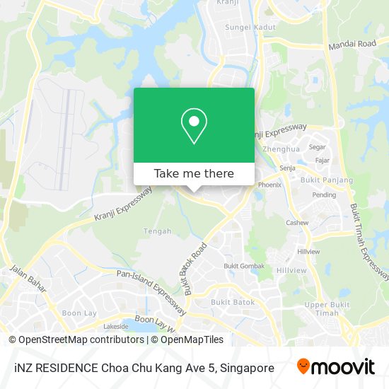 iNZ RESIDENCE Choa Chu Kang Ave 5 map