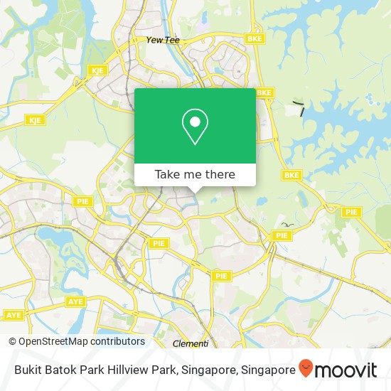 Bukit Batok Park Hillview Park, Singapore map