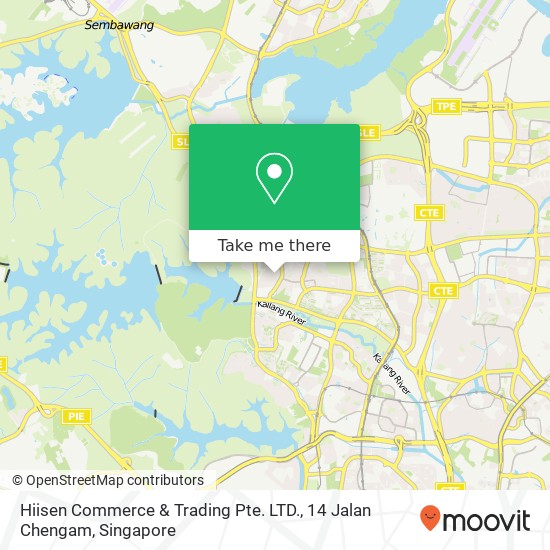 Hiisen Commerce & Trading Pte. LTD., 14 Jalan Chengam map