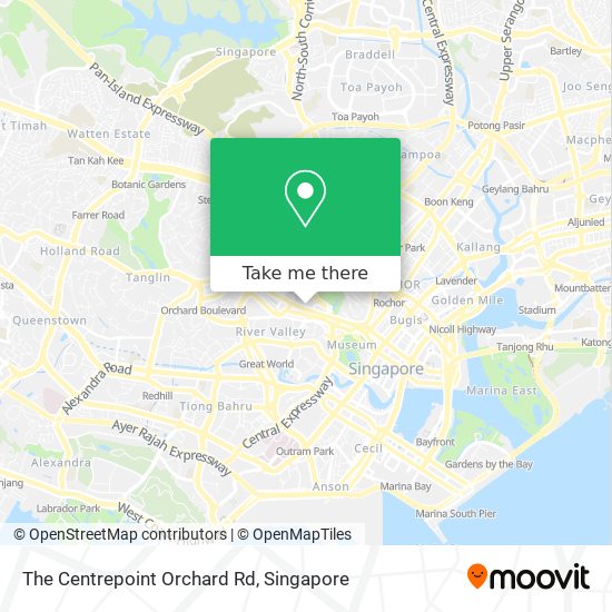 The Centrepoint Orchard Rd map