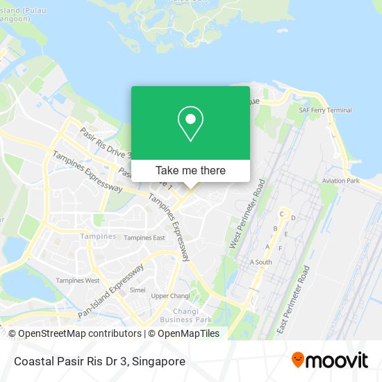 Coastal Pasir Ris Dr 3 map