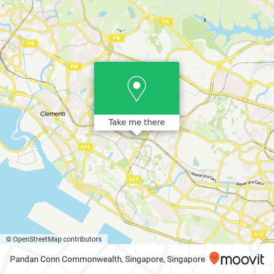 Pandan Conn Commonwealth, Singapore地图