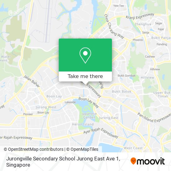 Jurongville Secondary School Jurong East Ave 1 map