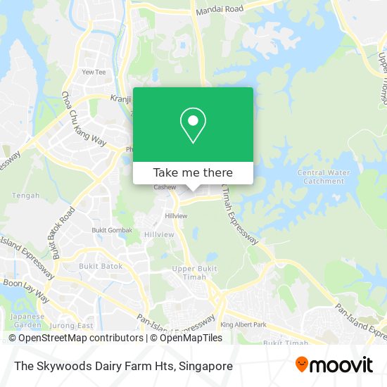 The Skywoods Dairy Farm Hts map