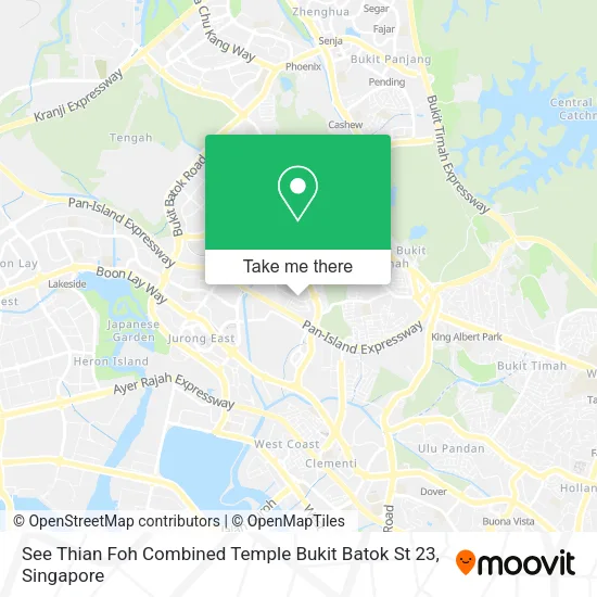 See Thian Foh Combined Temple Bukit Batok St 23 map