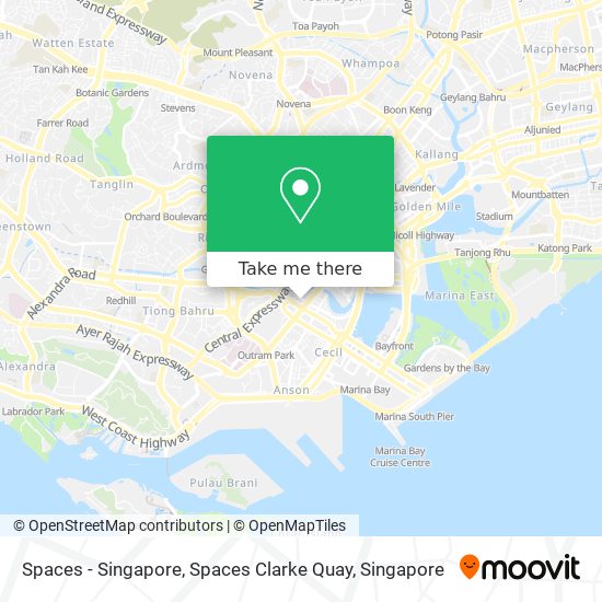 Spaces - Singapore, Spaces Clarke Quay map