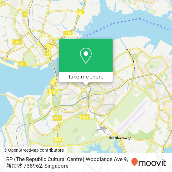 RP (The Republic Cultural Centre) Woodlands Ave 9, 新加坡 738962 map