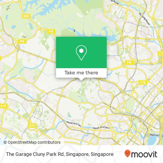 The Garage Cluny Park Rd, Singapore map