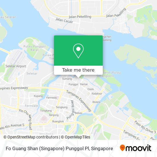 Fo Guang Shan (Singapore) Punggol Pl map