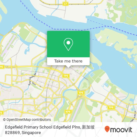 Edgefield Primary School Edgefield Plns, 新加坡 828869地图