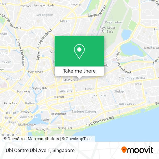 Ubi Centre Ubi Ave 1 map