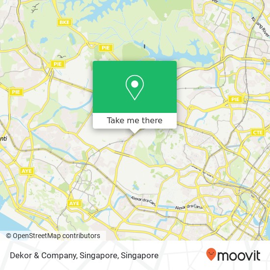 Dekor & Company, Singapore map