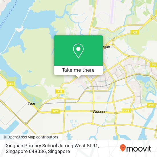 Xingnan Primary School Jurong West St 91, Singapore 649036地图