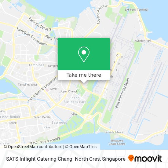 SATS Inflight Catering Changi North Cres map