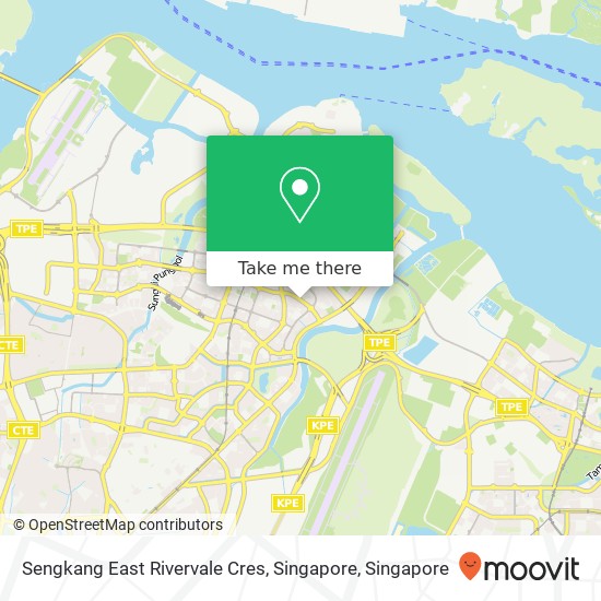 Sengkang East Rivervale Cres, Singapore地图