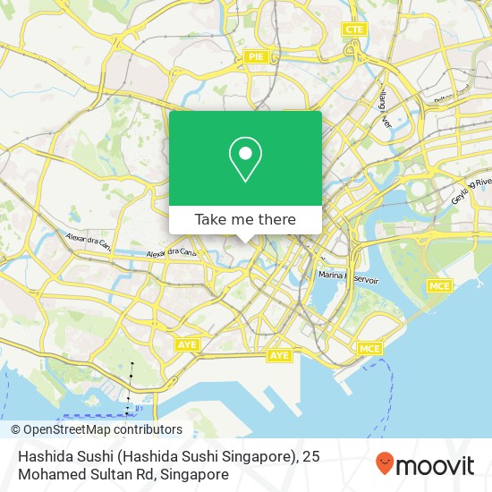 Hashida Sushi (Hashida Sushi Singapore), 25 Mohamed Sultan Rd map