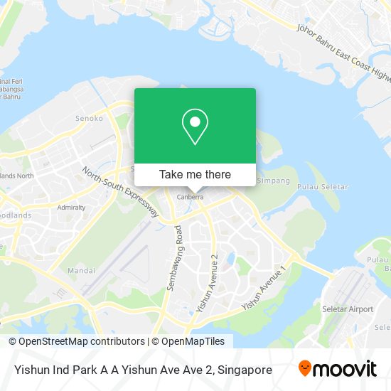 Yishun Ind Park A A Yishun Ave Ave 2 map