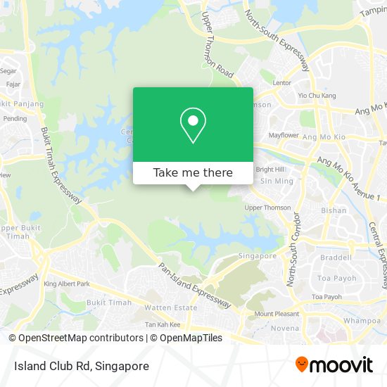 Island Club Rd map
