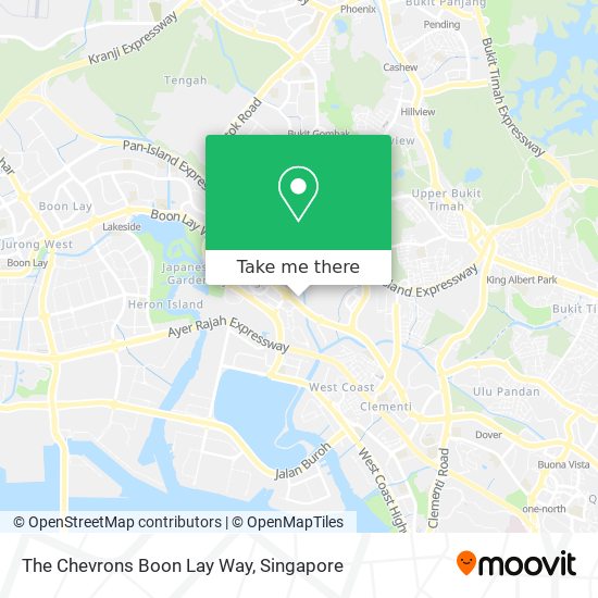 The Chevrons Boon Lay Way map