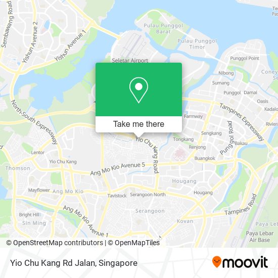 Yio Chu Kang Rd Jalan地图