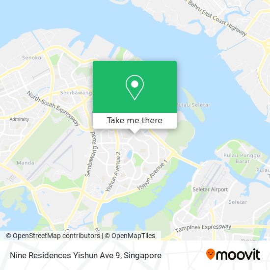Nine Residences Yishun Ave 9 map