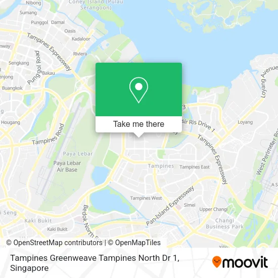 Tampines Greenweave Tampines North Dr 1地图