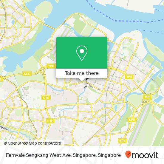 Fernvale Sengkang West Ave, Singapore地图