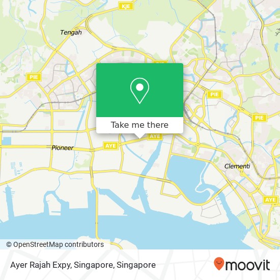 Ayer Rajah Expy, Singapore map