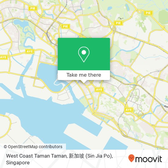West Coast Taman Taman, 新加坡 (Sin Jia Po) map