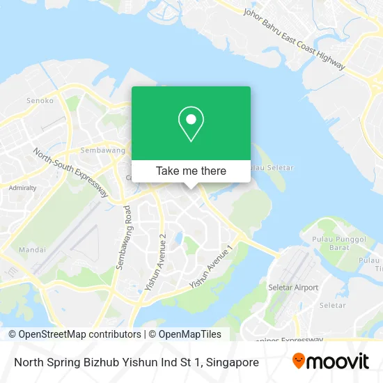 North Spring Bizhub Yishun Ind St 1 map