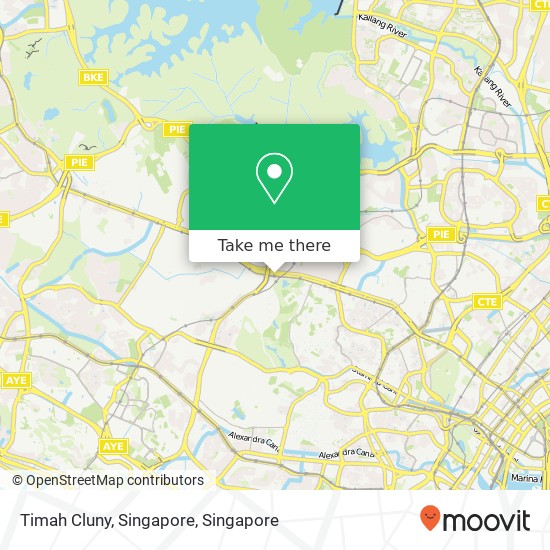 Timah Cluny, Singapore map