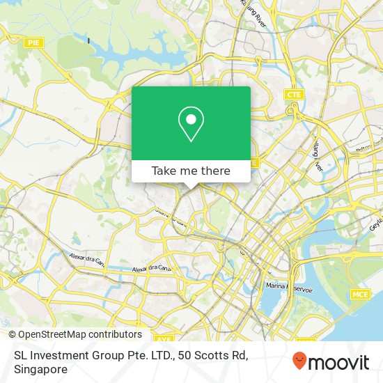 SL Investment Group Pte. LTD., 50 Scotts Rd map