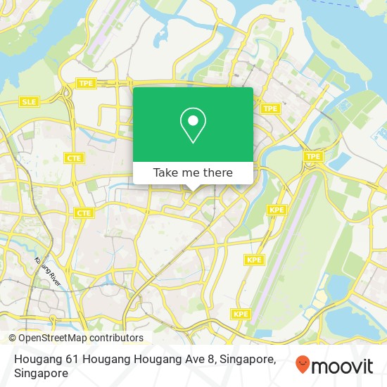 Hougang 61 Hougang Hougang Ave 8, Singapore map
