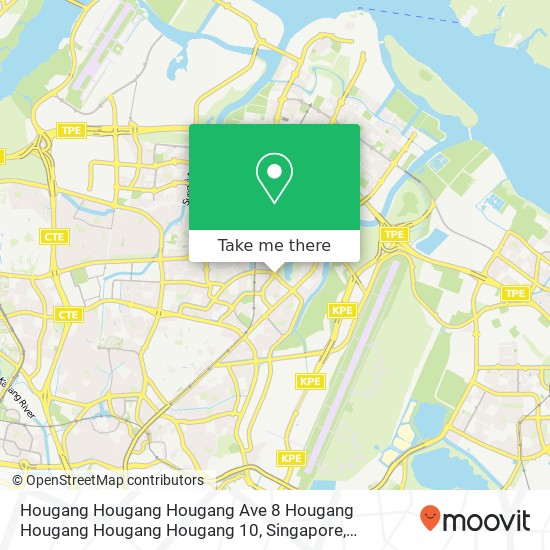 Hougang Hougang Hougang Ave 8 Hougang Hougang Hougang Hougang 10, Singapore map