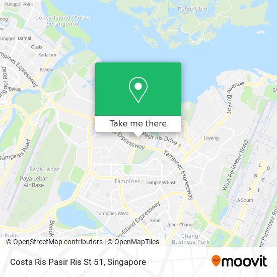 Costa Ris Pasir Ris St 51 map