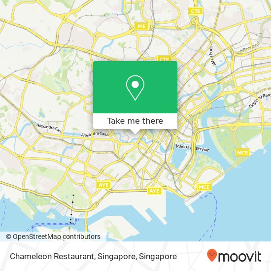 Chameleon Restaurant, Singapore地图