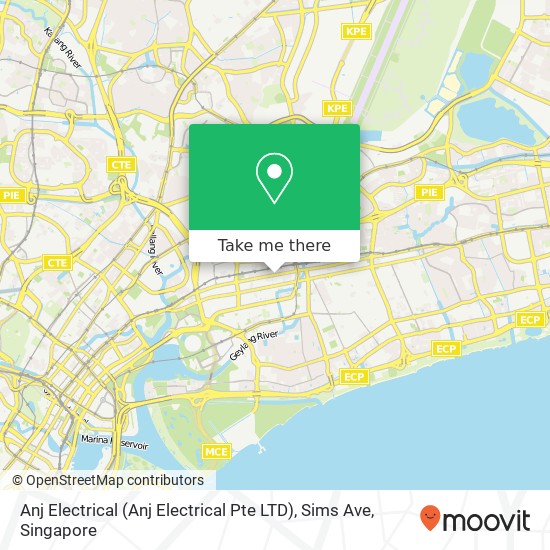 Anj Electrical (Anj Electrical Pte LTD), Sims Ave map