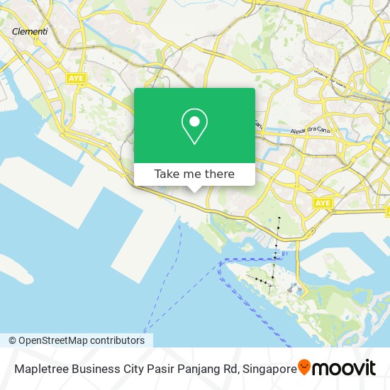 Mapletree Business City Pasir Panjang Rd map