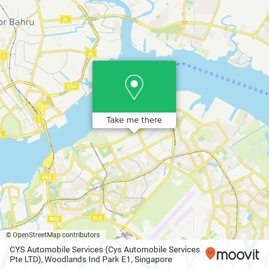 CYS Automobile Services (Cys Automobile Services Pte LTD), Woodlands Ind Park E1 map